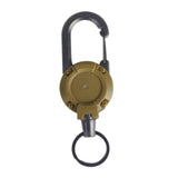 Maxbell Maxbell Retractable Keychain ID Badge Holder Keyring for Backpacking Fishing Outdoor Khaki