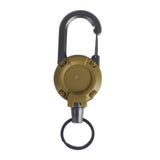Maxbell Maxbell Retractable Keychain ID Badge Holder Keyring for Backpacking Fishing Outdoor Khaki