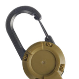 Maxbell Maxbell Retractable Keychain ID Badge Holder Keyring for Backpacking Fishing Outdoor Khaki