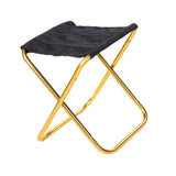 Maxbell Maxbell Camping Stool Aluminium Alloy Portable Saddle Chair for Fishing Hiking Beach gold