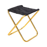 Maxbell Maxbell Camping Stool Aluminium Alloy Portable Saddle Chair for Fishing Hiking Beach gold