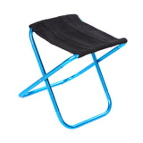 Maxbell Maxbell Camping Stool Aluminium Alloy Portable Saddle Chair for Fishing Hiking Beach blue