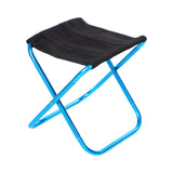 Maxbell Maxbell Camping Stool Aluminium Alloy Portable Saddle Chair for Fishing Hiking Beach blue