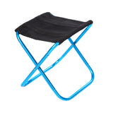 Maxbell Maxbell Camping Stool Aluminium Alloy Portable Saddle Chair for Fishing Hiking Beach blue