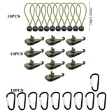 Maxbell Maxbell 10 Pieces Tarp Clips Heavy Duty Tarp Clamps for Tarpaulin Camping Boat Cover Style F