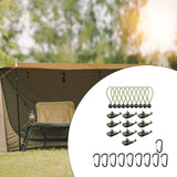 Maxbell Maxbell 10 Pieces Tarp Clips Heavy Duty Tarp Clamps for Tarpaulin Camping Boat Cover Style F