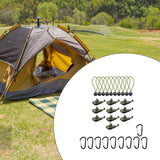 Maxbell Maxbell 10 Pieces Tarp Clips Heavy Duty Tarp Clamps for Tarpaulin Camping Boat Cover Style F