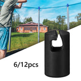 Maxbell Maxbell Trampoline Enclosure Pole Covers Repair Replacement for Garden Outside Girls Black 6pcs
