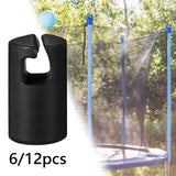Maxbell Maxbell Trampoline Enclosure Pole Covers Repair Replacement for Garden Outside Girls Black 6pcs