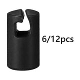 Maxbell Maxbell Trampoline Enclosure Pole Covers Repair Replacement for Garden Outside Girls Black 6pcs