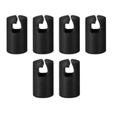 Maxbell Maxbell Trampoline Enclosure Pole Covers Repair Replacement for Garden Outside Girls Black 6pcs