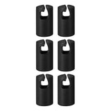 Maxbell Maxbell Trampoline Enclosure Pole Covers Repair Replacement for Garden Outside Girls Black 6pcs