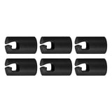 Maxbell Maxbell Trampoline Enclosure Pole Covers Repair Replacement for Garden Outside Girls Black 6pcs