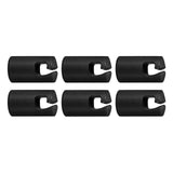 Maxbell Maxbell Trampoline Enclosure Pole Covers Repair Replacement for Garden Outside Girls Black 6pcs