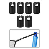Maxbell Maxbell Trampoline Enclosure Pole Covers Repair Replacement for Garden Outside Girls Black 6pcs