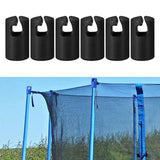 Maxbell Maxbell Trampoline Enclosure Pole Covers Repair Replacement for Garden Outside Girls Black 6pcs