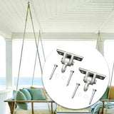 Maxbell Maxbell 2x Swing Hangers Screws Bolts Swing Set Hangers for Patio Playground