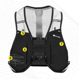 Maxbell Maxbell Hydration Vest Sport Bag Adjustable Running Vest for Hiking Workout Climbing Black