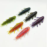 Maxbell Maxbell 8Pcs Soft Fishing Lures Professional Lifelike Worm Grub Jig Artificial Lures Pink