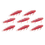 Maxbell Maxbell 8Pcs Soft Fishing Lures Professional Lifelike Worm Grub Jig Artificial Lures Pink