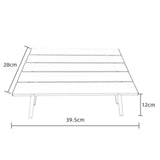 Maxbell Maxbell Foldable Camping Table Sturdy Aluminium Alloy for Fishing Backpacking Picnic D