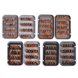 Maxbell Maxbell 40Pcs Fly Fishing Flies Outdoor Portable with Hook for Snapper Trout Walleye Black
