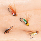 Maxbell Maxbell 40Pcs Fly Fishing Flies Outdoor Portable with Hook for Snapper Trout Walleye Black