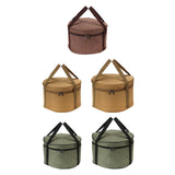 Maxbell Maxbell Camping Cookware Storage Bag Cooking Utensils Organizer for Beach Travelling Khaki 26.5cmx16cm