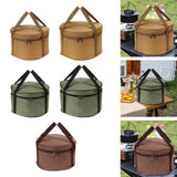 Maxbell Maxbell Camping Cookware Storage Bag Cooking Utensils Organizer for Beach Travelling Khaki 26.5cmx16cm