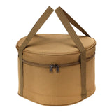 Maxbell Maxbell Camping Cookware Storage Bag Cooking Utensils Organizer for Beach Travelling Khaki 26.5cmx16cm