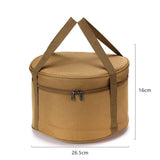 Maxbell Maxbell Camping Cookware Storage Bag Cooking Utensils Organizer for Beach Travelling Khaki 26.5cmx16cm