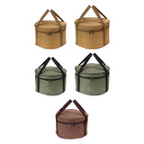 Maxbell Maxbell Camping Cookware Storage Bag Cooking Utensils Organizer for Beach Travelling Khaki 26.5cmx16cm