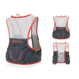Maxbell Hydration Vest Backpack Breathable Hydration Bag for Climbing Outdoor Riding L Dark Grey Orange