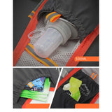 Maxbell Hydration Vest Backpack Breathable Hydration Bag for Climbing Outdoor Riding L Dark Grey Orange