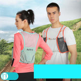 Maxbell Hydration Vest Backpack Breathable Hydration Bag for Climbing Outdoor Riding L Dark Grey Orange