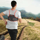 Maxbell Hydration Vest Backpack Breathable Hydration Bag for Climbing Outdoor Riding L Dark Grey Orange