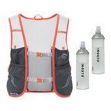 Maxbell Hydration Vest Backpack Breathable Hydration Bag for Climbing Outdoor Riding L Dark Grey Orange