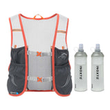 Maxbell Hydration Vest Backpack Breathable Hydration Bag for Climbing Outdoor Riding L Dark Grey Orange
