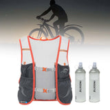 Maxbell Hydration Vest Backpack Breathable Hydration Bag for Climbing Outdoor Riding L Dark Grey Orange