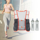 Maxbell Hydration Vest Backpack Breathable Hydration Bag for Climbing Outdoor Riding L Dark Grey Orange