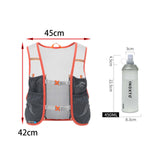Maxbell Hydration Vest Backpack Breathable Hydration Bag for Climbing Outdoor Riding L Dark Grey Orange