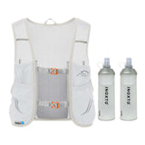 Maxbell Hydration Vest Backpack Breathable Hydration Bag for Climbing Outdoor Riding M Light Grey Orange