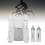 Maxbell Hydration Vest Backpack Breathable Hydration Bag for Climbing Outdoor Riding M Light Grey Orange