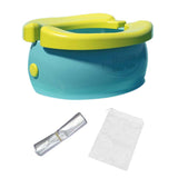 Maxbell Portable Kids Toilet Easy to Clean Reusable Travel Toilet for Boat Picnic RV Green