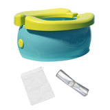 Maxbell Portable Kids Toilet Easy to Clean Reusable Travel Toilet for Boat Picnic RV Green