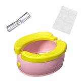 Maxbell Portable Kids Toilet Easy to Clean Reusable Travel Toilet for Boat Picnic RV Pink