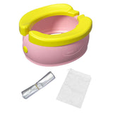 Maxbell Portable Kids Toilet Easy to Clean Reusable Travel Toilet for Boat Picnic RV Pink