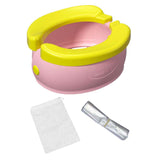 Maxbell Portable Kids Toilet Easy to Clean Reusable Travel Toilet for Boat Picnic RV Pink