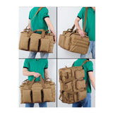 Maxbell Camping Storage Bag Large Capacity Portable Handbag for Sports Travel Hiking Khaki