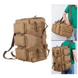 Maxbell Camping Storage Bag Large Capacity Portable Handbag for Sports Travel Hiking Khaki